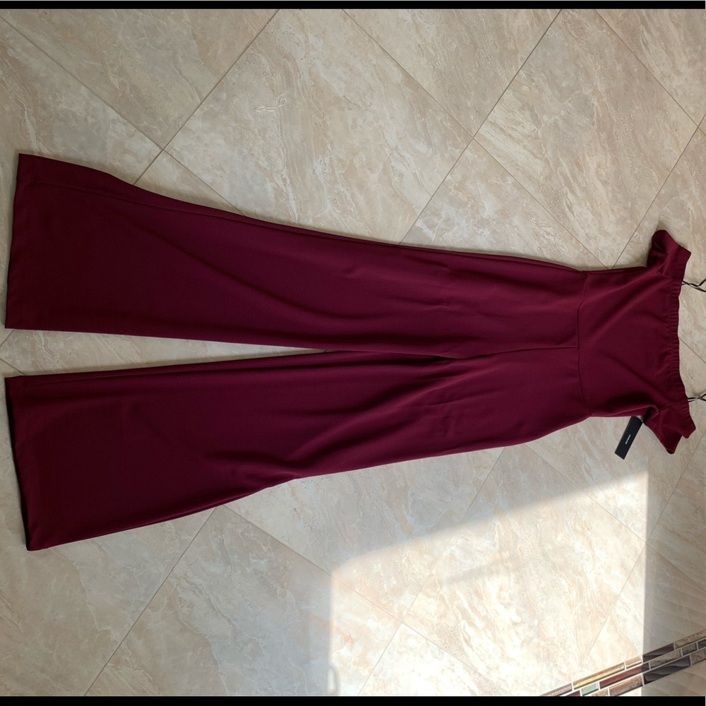 Gorgeous burgundy, off the shoulder jumper